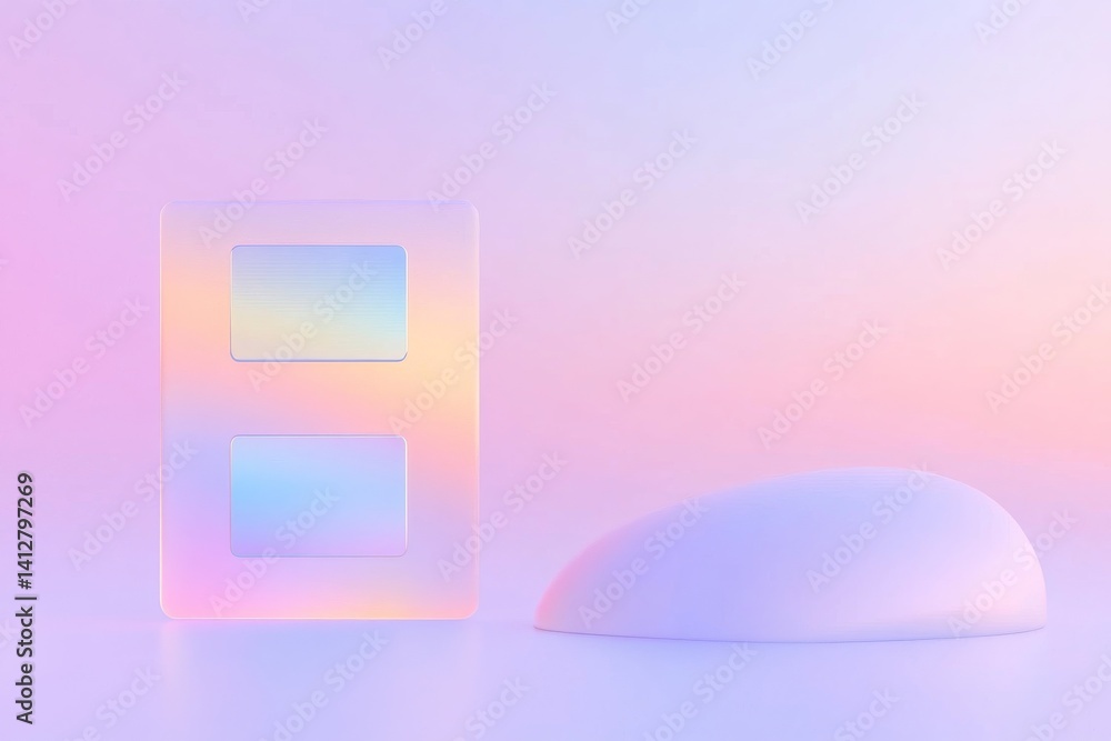Poster minimalist pastel flat ui checkbox design for modern interfaces
