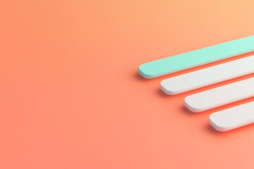 Modern flat ui design with minimalist breadcrumb navigation on gradient background