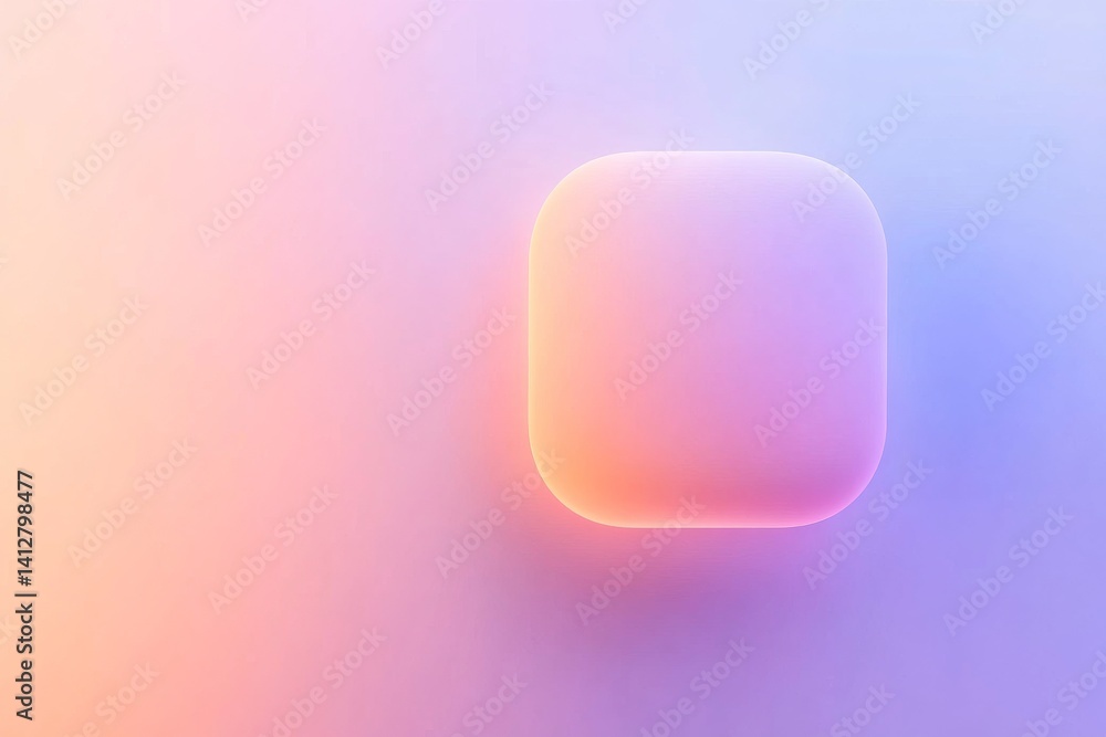 Poster modern flat ui design featuring a chat bubble icon for digital interfaces
