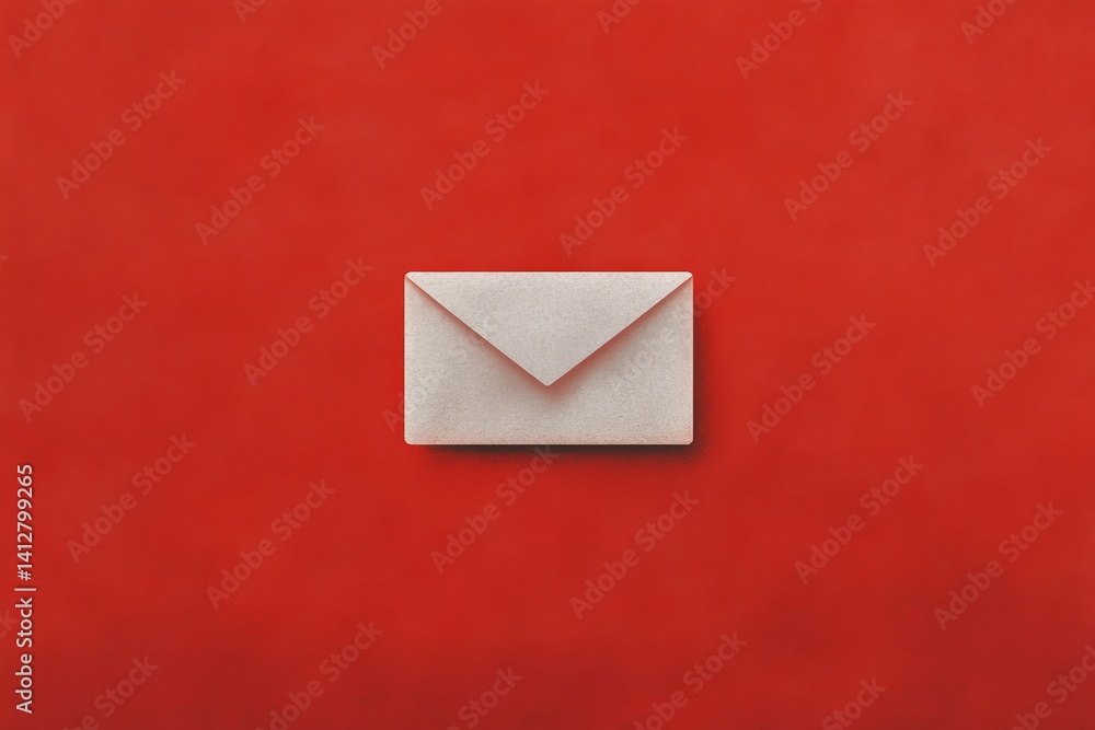 Poster minimalist flat ui design featuring notification badge for digital interface concepts