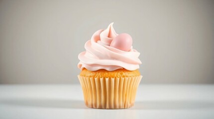 Easter cupcake pastel frosting and candy egg