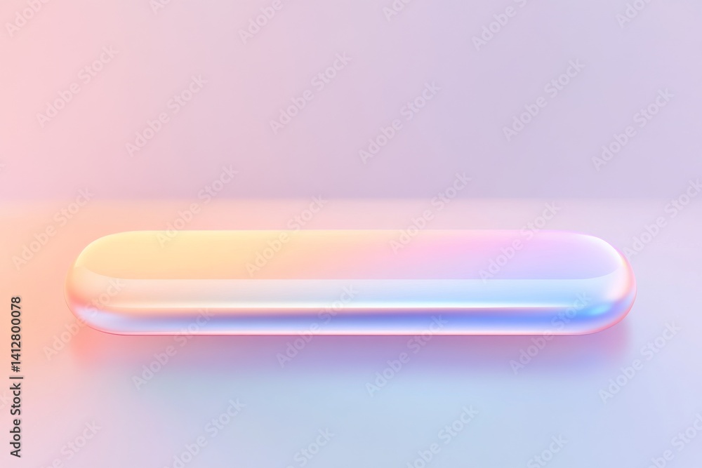 Poster modern minimalist rounded ui element for digital interfaces