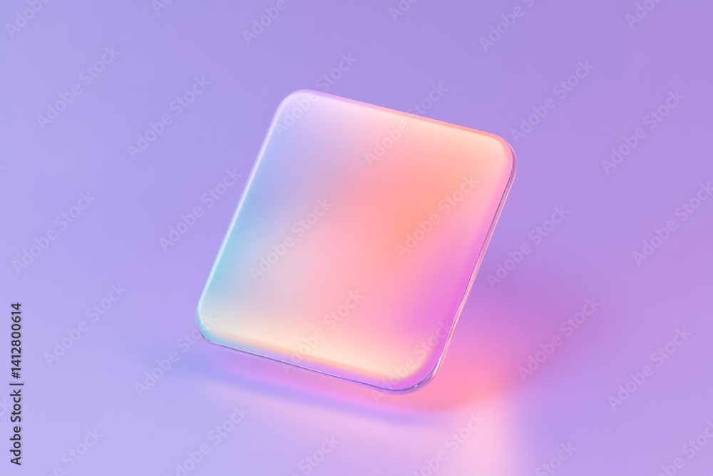 Poster vibrant flat ui design with gradient settings icon for digital interfaces
