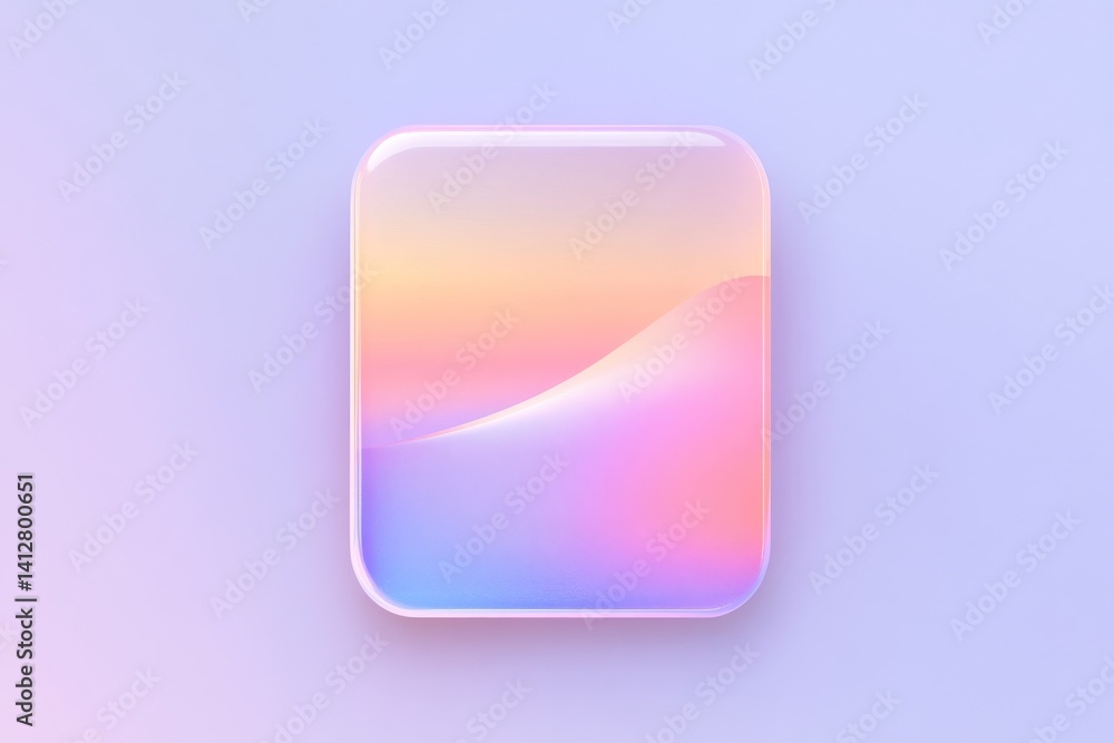 Poster vibrant flat ui settings icon design with gradient background for digital interfaces