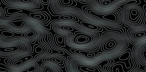 Obraz premium Complex topographic contour lines abstract geographic map. Intricate line patterns on background. 