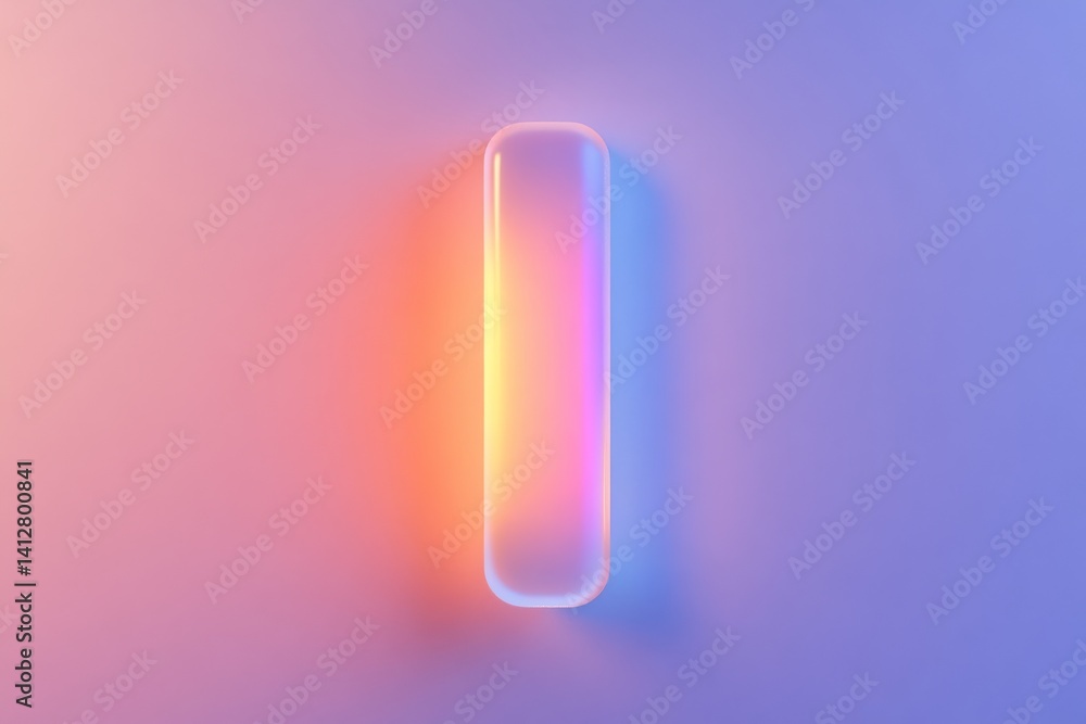 Poster vibrant flat ui design slider control on gradient background for modern interfaces