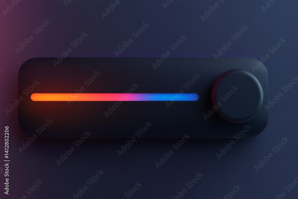 Poster modern flat ui toggle switch design with vibrant colors for app interfaces