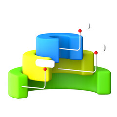 3D render Infographic