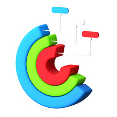 3D render Infographic