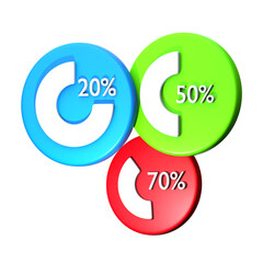 3D render Infographic