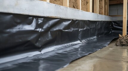 Damp Proof Membrane Installation in New Building Construction