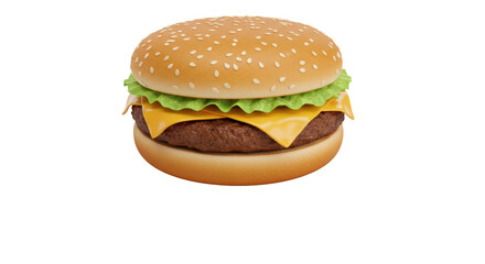 Isolated Cheeseburger