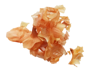 Onion peel photo. Natural dye for fabric.