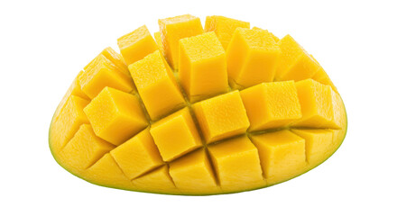 Isolated Sliced Mango