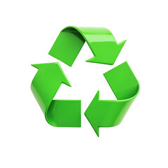 Obraz premium recycle symbol on white background