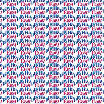 typography of happ easter day