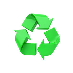 Fototapeta premium green recycle symbol illustration vector icons isolated on white background