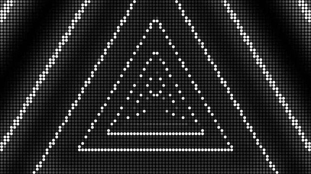 triangular dots and grid halftone texture abstract background loop animation