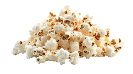 A delicious pile of fluffy popcorn ready for snacking at movie nights and gatherings with friends and family