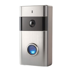 Smart doorbell isolated on white background