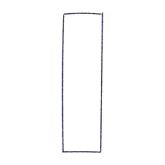 Hand drawn rectangular frame with rough brush strokes, sketchy pencil and marker border, scribbled square box outline. Flat vector illustration isolated on white background.