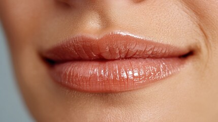 Closeup human lips stock image for beauty and health