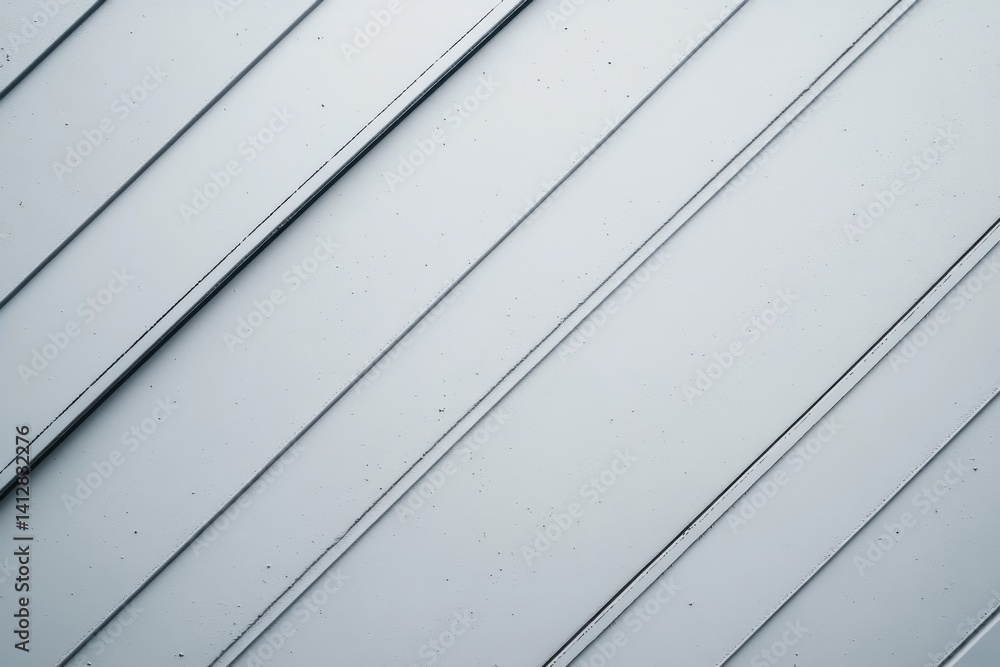Aufkleber close up of a silver metal surface with parallel diagonal lines creating a geometric pattern texture