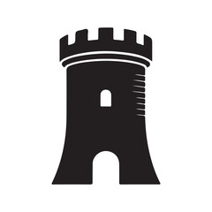 Simple Castle Tower Outline © MdMezbahul