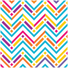 Vibrant Linear Seamless Patterns  Colorful Digital Background Set.