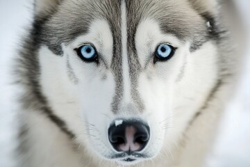Husky safari activity at Lapland, Finland in winter