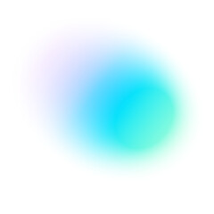 Abstract gradient background with soft blue and green hues, blurred fluid shapes, grainy watercolor texture, neon light mesh effect. Flat vector illustration isolated on white background.