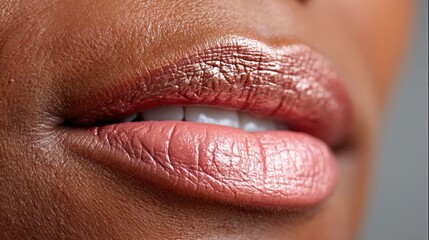 Obraz premium Closeup person mouth facial expression image