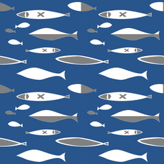 Fish Japan I textile seamless pixel pattern colorful, Design for fabric, Clothes, Curtain, Carpet, Scarf, Wrap, Handcraft, Wallpaper, Necktie ,Background and Vector illustration