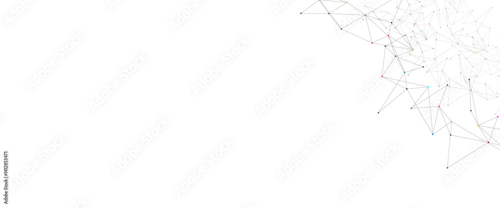 Fototapete vector connect link background. global network technology concept. digital technology futuristic int