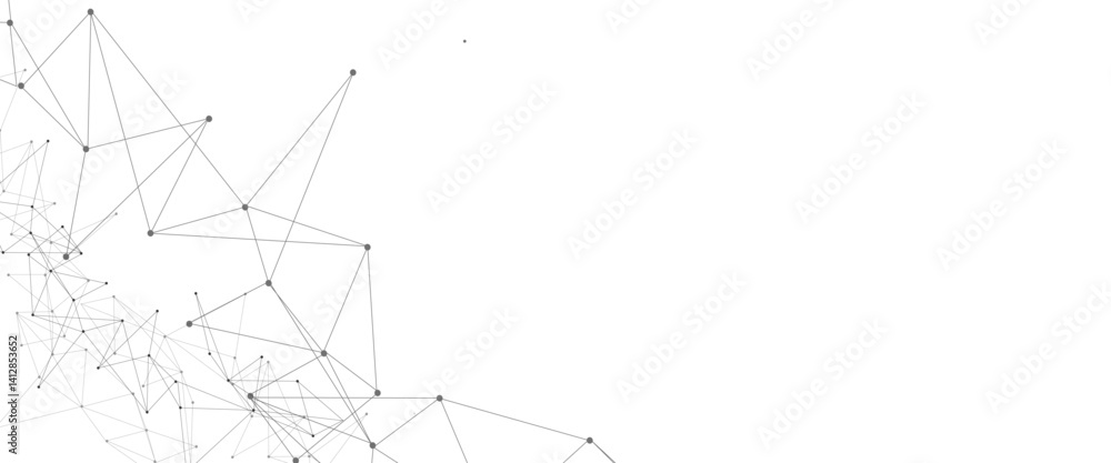 Aufkleber  Vector global network technology concept. Digital technology futuristic internet network speed connection white background.
