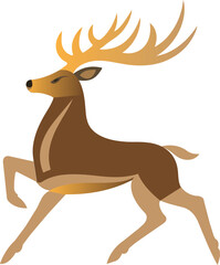 Deer logo icon vector .
