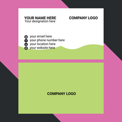 Fototapeta premium Minimal Business Card Title Overlay Templates Modern Vintage Business Card Design Name Card Minimal Business Card Title Overlay.