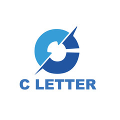 C latter logo design and company template 