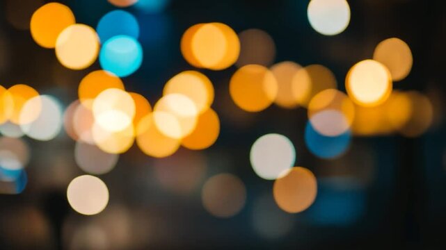 Abstract city lights bokeh