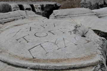 Ancient Greek and Roman ruins in Turkey.