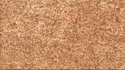 Brown cork texture background with natural granule pattern. Ideal for wallpaper and decorative use, showcasing rustic and earthy aesthetic.
