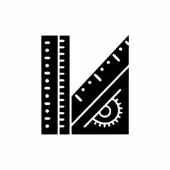 creative details Ruler Icon Vector Illustration