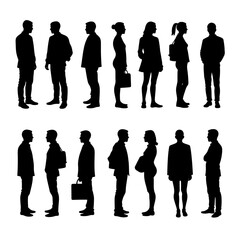 Business people silhouettes