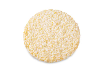 Sesame seeds cookies on a white isolated background