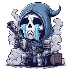 Sad Reaper with a Gun