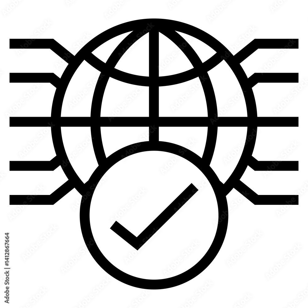 Poster cyber defence vector icon