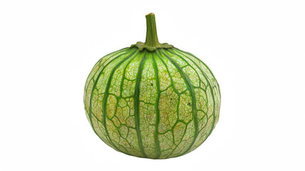 a ripe yellow watermelon or melon on a transparent background, PNG image, PNG file, Generative art.