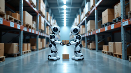 Robots Collaborating in a Warehouse Environment