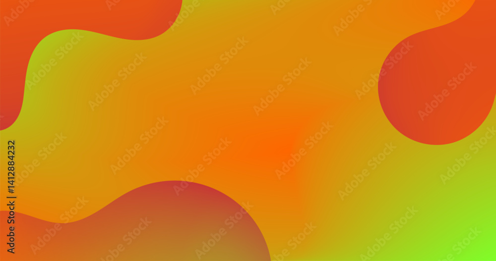 Poster orange gradient background with dynamic effect. vector illustration graphic resource and presentatio