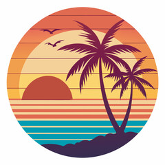 Fototapeta premium Vintage Woman Yoga Silhouette T-Shirt